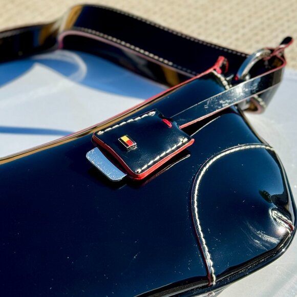 Tommy Hilfiger Handbags - A patent leather bag from TOMMY HILFIGER 1990